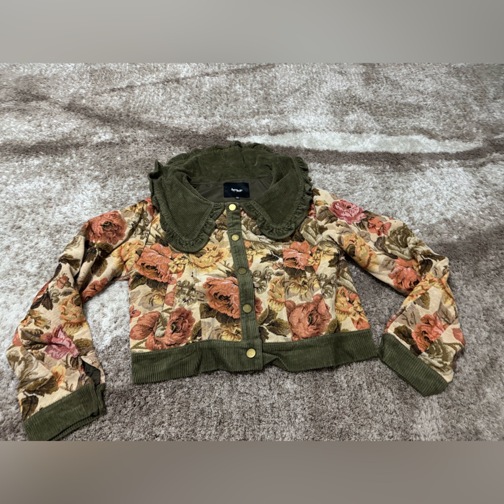 JACQUIE THE LABEL | Nathalia Mixed Media Jacket - Picture 3 of 5